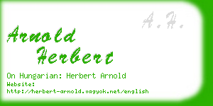 arnold herbert business card